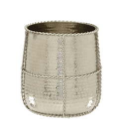 Vaso Decorativo Noah Prata 22cm - 41764 - BARBIZAN DECORE