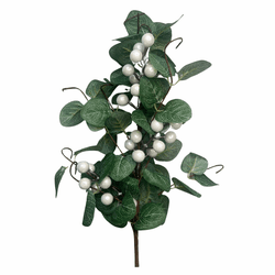 Galho Natalino Berry Perola Branca 50cm - 41970 - BARBIZAN DECORE