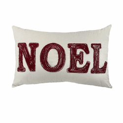 Almofada Baguete Veludo Natal Bordada Noel Decorte... - BARBIZAN DECORE