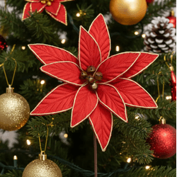 Bico Papagaio Natal Aveludado Vermelho Com Guizo N... - BARBIZAN DECORE