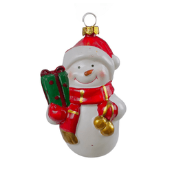 Pendente Boneco De Neve Natalino Enfeite P/ Arvore... - BARBIZAN DECORE