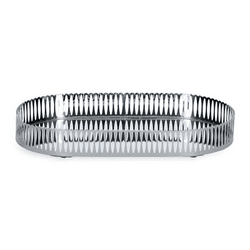 Bandeja Espelhada Prata Em Metal 33cm Mart - 42434 - BARBIZAN DECORE