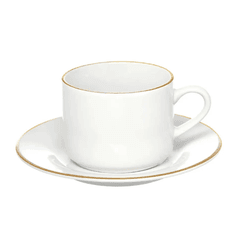 Jogo 4 Xícaras Para Café Com Pires Royal Porcelana... - BARBIZAN DECORE