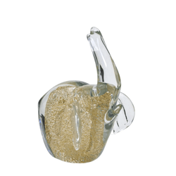 Escultura Elefante Decor em Vidro Murano Dourado e... - BARBIZAN DECORE