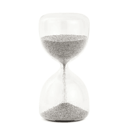 Ampulheta Decorativa em Vidro Miçanga 1,5 Minutos ... - BARBIZAN DECORE