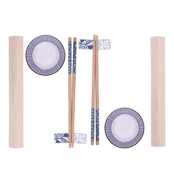 Conjunto 8 Peças de Bambu para Sushi Sakai Wolff -... - BARBIZAN DECORE