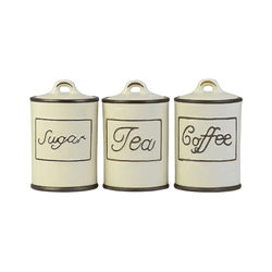 Jogo 3 Potes Hermético Em Cerâmica 17cm Decoração ... - BARBIZAN DECORE