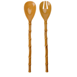 Pegador De Salada Alimentos Colher Garfo 33cm Mela... - BARBIZAN DECORE