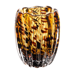Vaso de Vidro Italy Leopardo 9cmx12cm Wolff P - 43... - BARBIZAN DECORE