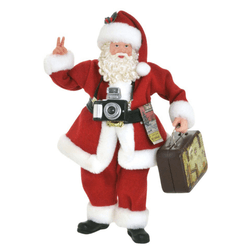 Papai Noel Colecionável Resina Fotógrafo Decoração... - BARBIZAN DECORE