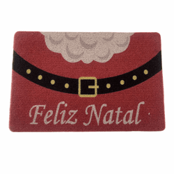 Tapete Capacho Decoração Natal Feliz Natal Cinto N... - BARBIZAN DECORE