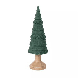 Árvore Decorativa Resina Verde Efeito Tricot Natal... - BARBIZAN DECORE