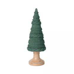 Árvore Decorativa Resina Verde Efeito Tricot Natal... - BARBIZAN DECORE