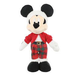 Pelúcia Mickey De Natal em Pé 36cm Xadrez Brinqued... - BARBIZAN DECORE