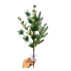 Galho De Natal Verde Pinheiro 66cm Cromus Decoraçã... - BARBIZAN DECORE