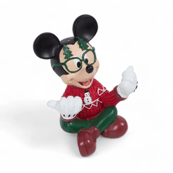 Mickey Resina Meditando Vermelho e Verde Óculos Na... - BARBIZAN DECORE
