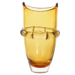 Vaso Marieta Decorativo Vidro Âmbar 26,5cm - 44377 - BARBIZAN DECORE