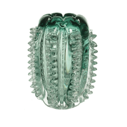 Vaso Decorativo Vidro Murano Verde 23cm Verde - 44... - BARBIZAN DECORE