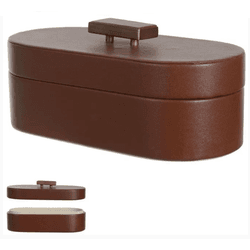 Caixa Decorativa MDF Revestimento Pu Terracota 25,... - BARBIZAN DECORE