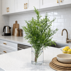 Galho Verde Alecrim Grande Folhagem Artificial P D... - BARBIZAN DECORE