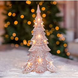 Árvore Decorativa Em Resina Gingerbread Com Leds 4... - BARBIZAN DECORE