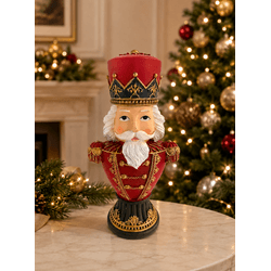 Decoração Natal Quebra Nozes 30cm Vermelho Tok Da ... - BARBIZAN DECORE