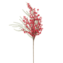 Galho Natalino Berry Enfeite P / Árvore De Natal G... - BARBIZAN DECORE