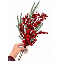 Galho Natalino Berry Enfeite P / Árvore De Natal G... - BARBIZAN DECORE