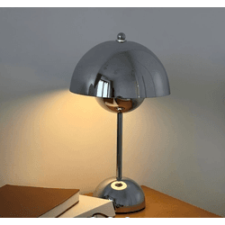 Luminária Mesa Abajur Led Metal Sem Fio Recarregáv... - BARBIZAN DECORE