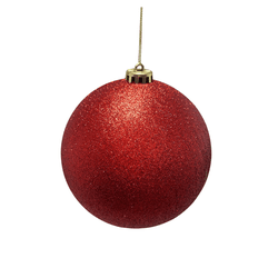 Bola De Natal Grande Brilho Vermelho 1 Unidade 15c... - BARBIZAN DECORE