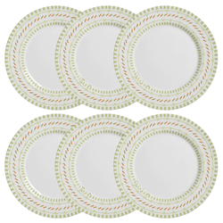 Jogo 6 Pratos Raso Alleanza Páscoa Cenourinha Laço... - BARBIZAN DECORE