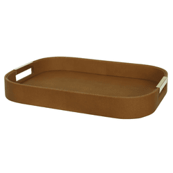 Bandeja Decoração Croco Com De Alça Metal Dourada ... - BARBIZAN DECORE