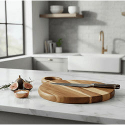 Tábua De Corte Churrasco Pizza Madeira Acácia 38cm... - BARBIZAN DECORE