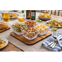 Jogo 4 Bowls em Vidro Petisqueira Multiuso Sobreme... - BARBIZAN DECORE