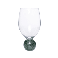 Jogo de Taças para Vinho em Cristal com Base em Má... - BARBIZAN DECORE
