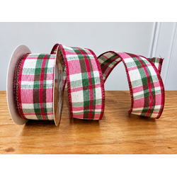 Fita Natalina Decorativa 3,8cm Xadrez 9,14m Natal ... - BARBIZAN DECORE