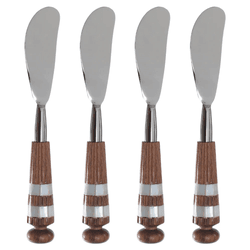 Jogo 4 Espátulas P Servir Manteiga Patê Aço Inox P... - BARBIZAN DECORE