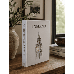 Livro Caixa England Architectural Luxo Decoração -... - BARBIZAN DECORE