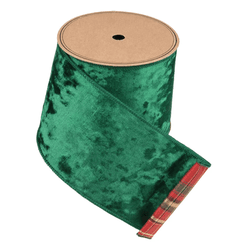 Fita Natalina Aramada 5mts Dupla Face Verde Xadrez... - BARBIZAN DECORE