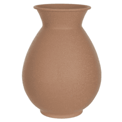 Vaso Decorativo Metal Texturizado 20,5cm Marrom - ... - BARBIZAN DECORE