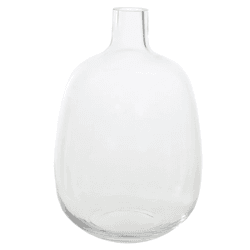 Vaso Vidro Decorativo Transparente 39cm - 45269 - BARBIZAN DECORE