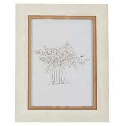 Porta Retrato em Poliestireno e Vidro 13x18cm Off ... - BARBIZAN DECORE