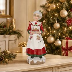 Enfeite Mamãe Noel Cozinheira Confeiteira 30cm Coz... - BARBIZAN DECORE