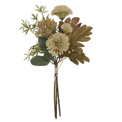 Buque Ramalhete Mix Flor Artificial 36cm Creme Out... - BARBIZAN DECORE