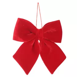 Laço Árvore Natal Veludo 20cm Vermelho Médio Laço ... - BARBIZAN DECORE