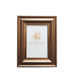 Porta Retrato Em Madeira Com Frisos Ouro Velho 13x... - BARBIZAN DECORE