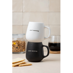 Caneca Good Morning em Cerâmica 200ml - 43268 - BARBIZAN DECORE
