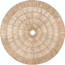 Adorno Decorativo Abstrato Parede Em Fibra Natural... - BARBIZAN DECORE