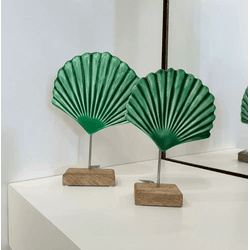 Decoração Marítima Para Casa Em Madeira 2 Concha V... - BARBIZAN DECORE