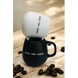 Caneca Hoje Tem Café Em Cerâmica 200ml - 43266-432... - BARBIZAN DECORE